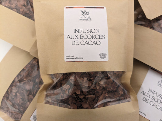 Infusion aux écorces de cacao